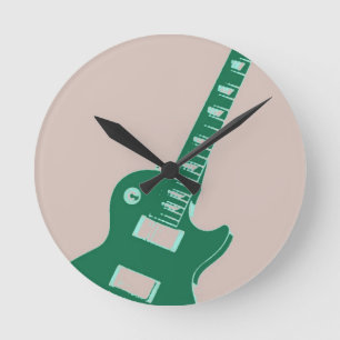 Horloge Ronde Guitare électrique