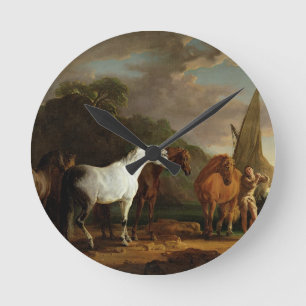 Horloge Ronde Gulliver prenant son congé final de la terre du