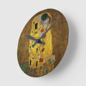 Horloge Ronde Gustav Klimt Le Baiser (Angle)