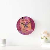 Horloge Ronde Gustav Klimt Le Baiser Violet (Maison)