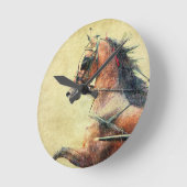 Horloge Ronde Hackney Pony (Angle)