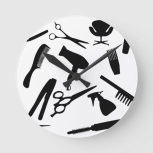 Horloge Ronde Hair Salon Tools  
