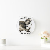 Horloge Ronde haïssez l'acte, pas la race Pitbull (Maison)