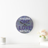 HORLOGE RONDE HAKUNA MATATA (Maison)