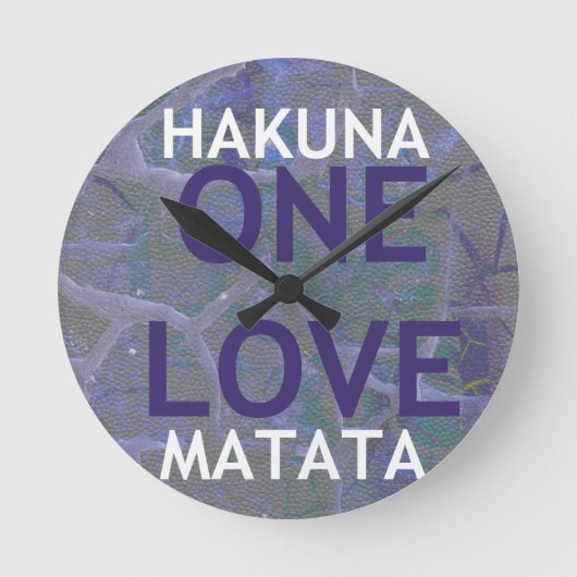 HORLOGE RONDE HAKUNA MATATA (Recto)