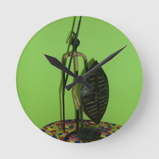 Horloge Ronde Hakuna Matata Kenya Maasai.JPG (Recto)