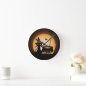 Horloge Ronde Halloween (Maison)