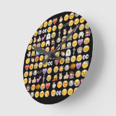 Horloge Ronde halloween emoji (Angle)