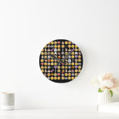 Horloge Ronde halloween emoji (Maison)