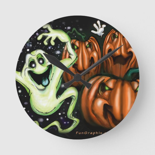 Horloge Ronde Halloween Fun (Recto)
