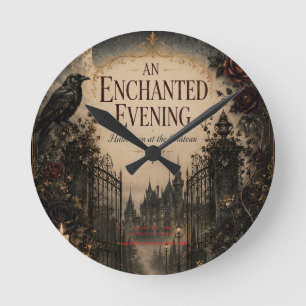 Horloge Ronde Halloween inspiré de l'ancien pour une soirée myst