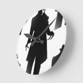 Horloge Ronde halloween nosferatu (Angle)