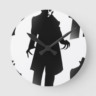 Horloge Ronde halloween nosferatu
