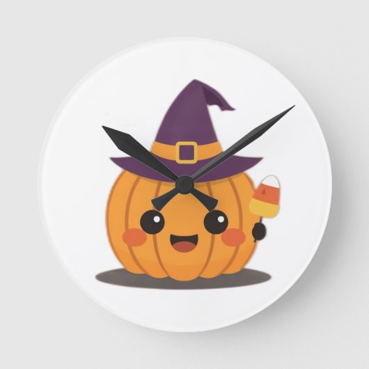 Horloge Ronde Halloween themed wall clock (Recto)