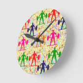 Horloge Ronde Haltérophilie  (Angle)