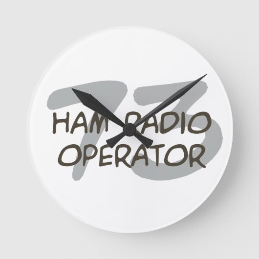 Horloge Ronde Ham Radio (Recto)