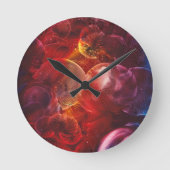 Horloge Ronde Hand Painted Abstract Fantasy Painting (Recto)