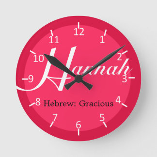 Horloge Ronde Hannah Strawberry Bicolore