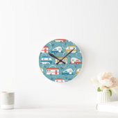 Horloge Ronde Happy Campers (Maison)