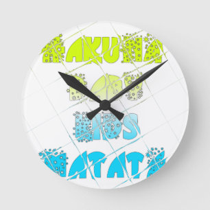 Horloge Ronde Happy Colors Hakuna Matata Hakunamatata