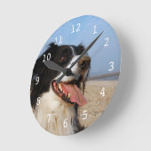Horloge Ronde Happy dog (Angle)