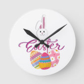 HORLOGE RONDE HAPPY EASTER DAY DESIGN (Recto)
