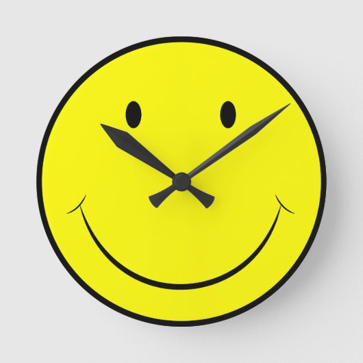 Horloge Ronde Happy Face Clock (Recto)
