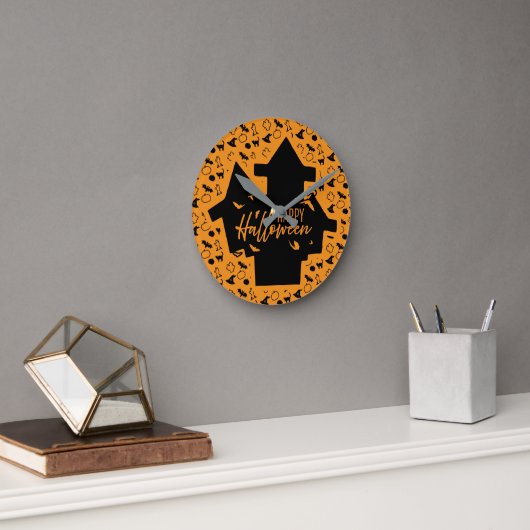Horloge Ronde Happy Halloween (Bureau)