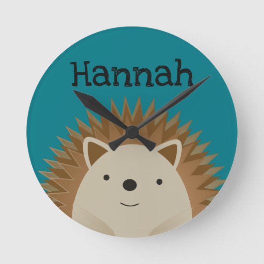 Horloge Ronde Happy Hedgehog (Recto)