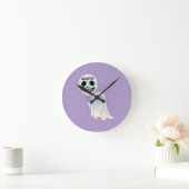 Horloge Ronde Happy Kawaii Ghost with Skull Balloon (Maison)