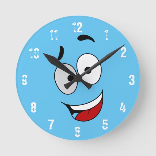 Horloge Ronde Happy Kook Art Clock - Wall Clock (Recto)