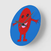 Horloge Ronde Happy Red Grape Wall Clock (Angle)