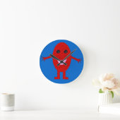 Horloge Ronde Happy Red Grape Wall Clock (Maison)