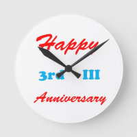 Happy THIRD 3rd III ANNIVERSARY SHIRTS RETURN POIS