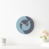 Horloge Ronde Harmony bleu (Maison)