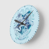 Horloge Ronde Harry Potter | Aguamenti HOGWARTS™ Crest (Angle)