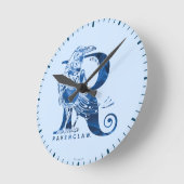 Horloge Ronde Harry Potter | Aguamenti RAVENCLAW™ Graphique (Angle)