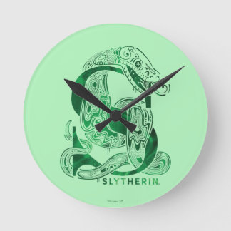 Horloge Ronde Harry Potter | Aguamenti SLYTHERIN™ Graphic