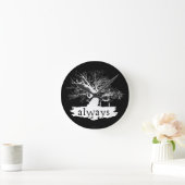 Horloge Ronde Harry Potter | Always Quote Silhouette (Maison)