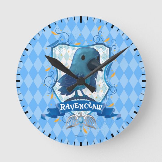 Horloge Ronde Harry Potter | Crête RAVENCLAW™ de charme (Recto)