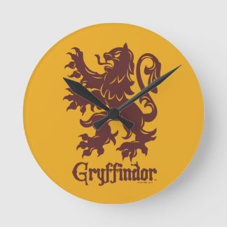 Horloge Ronde Harry Potter | Gryffindor Lion Graphic