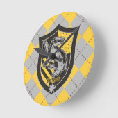 Horloge Ronde Harry Potter | Hufflepuff House Pride Crest (Angle)