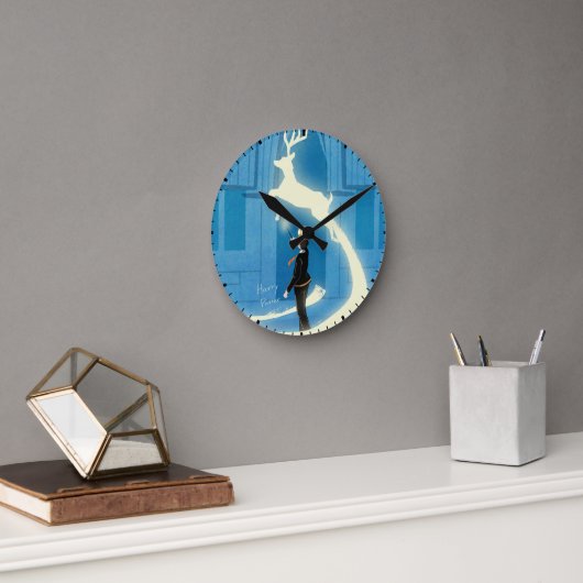 Horloge Ronde HARRY POTTER™ Patronus Painting (Bureau)