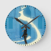 Horloge Ronde HARRY POTTER™ Peinture de Patronus (Recto)