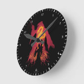 Horloge Ronde Harry Potter | Silhouette Dumbledore (Angle)
