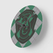 Horloge Ronde Harry Potter | Slytherin House Pride Crest (Angle)