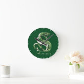 Horloge Ronde Harry Potter | SLYTHERIN™ Snake Watercolor (Maison)