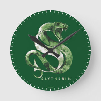 Horloge Ronde Harry Potter | SLYTHERIN™ Snake Watercolor