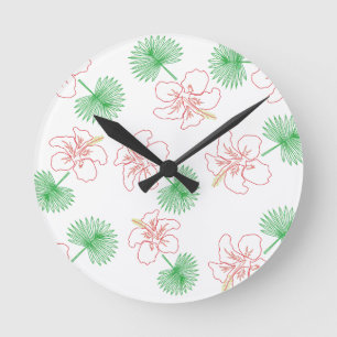 Horloge Ronde Hawaïen 02