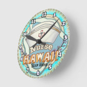 Horloge Ronde Hawaii Nurse (Angle)
